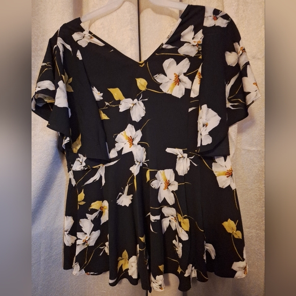 M/18 Floral Top #7670 - Picture 3 of 6